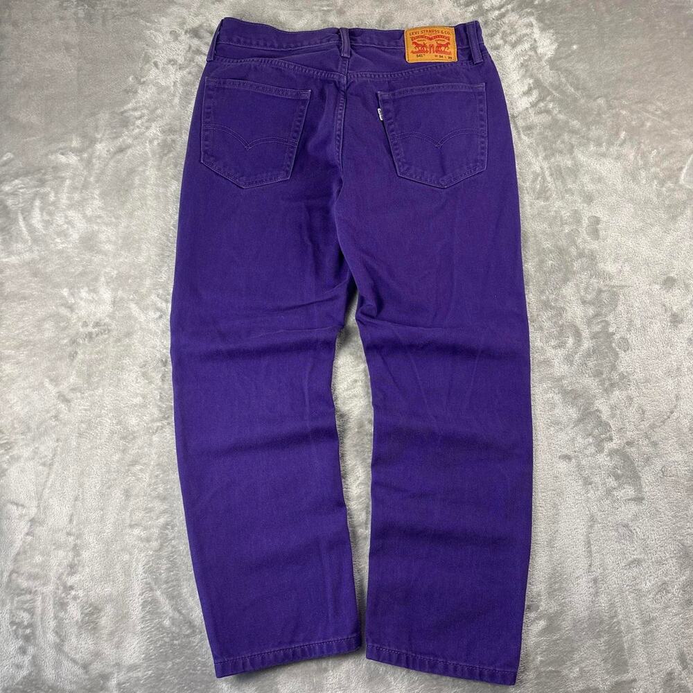 Levi’s 541 Athletic Fit Purple Denim Jeans Men 34x29 (32/27.5) 18181-0187